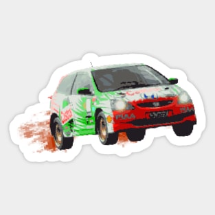 Classic 16 bit Rally Honda Sticker